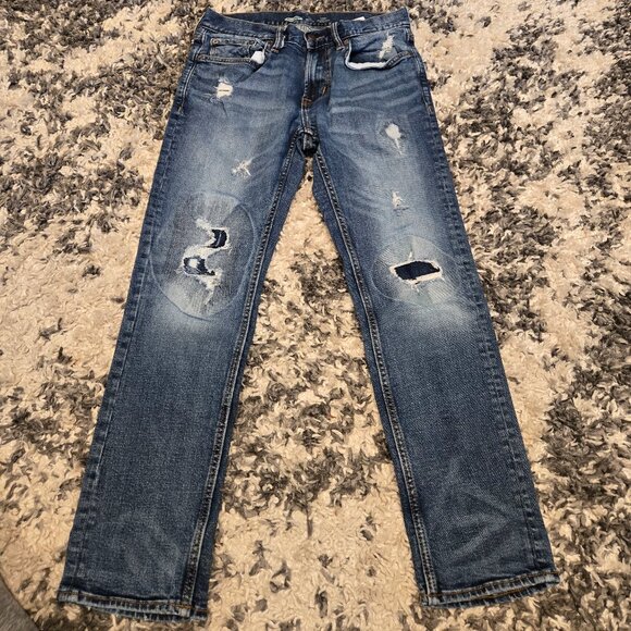Old Navy Other - Old Navy Built-In Flex Slim Distressed Jeans | Size 30/30 | Medium Wash